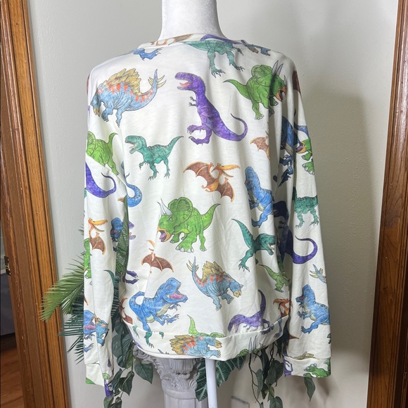 Dinosaur Print Long Sleeve Top - Picture 2 of 3